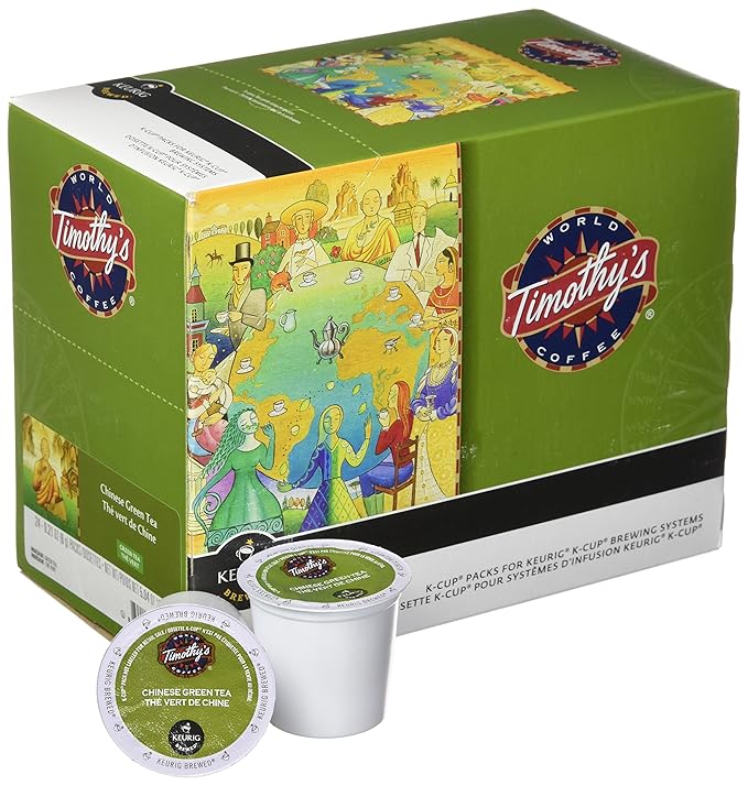 Timothy's World Coffee Chinese Green Tea K-Cups 24-Count