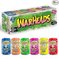 Sour Fruity Soda with Classic Warheads Flavors – Perfectly Balanced Sweet and Sour Soda - Warheads Candy Throwback Treat Soda Cocktail Mixer Pack of 12 12oz Cans (Variety Pack)