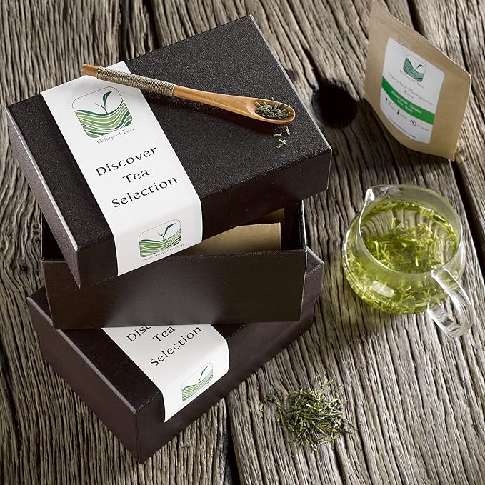 Tea Lovers Gift Box Discover - Luxury Loose Leaf Tea Variety Pack - Specialty Teas Gift Basket - Luxury Gourmet Tea Assortment Samplers - Samples Loose Leaf Tea Gift Set Tea Sampler Gift Set