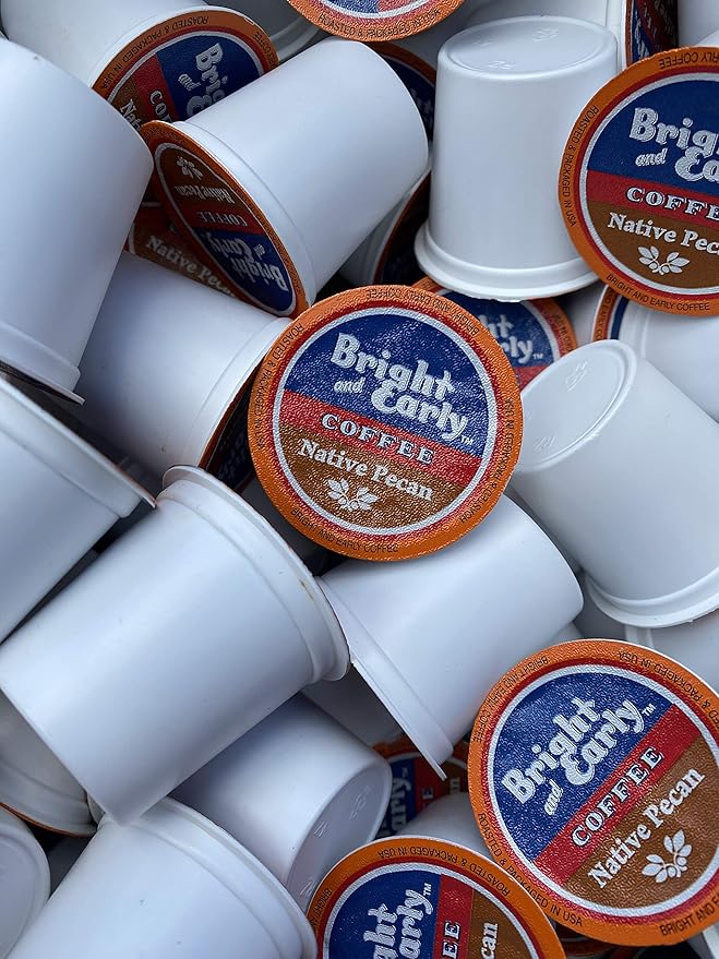 Texas Native Pecan Coffee for Keurig single serve Cup Brewers 96 count for Kuerig Brewers or single serve pods. our most popular Texas Pecan