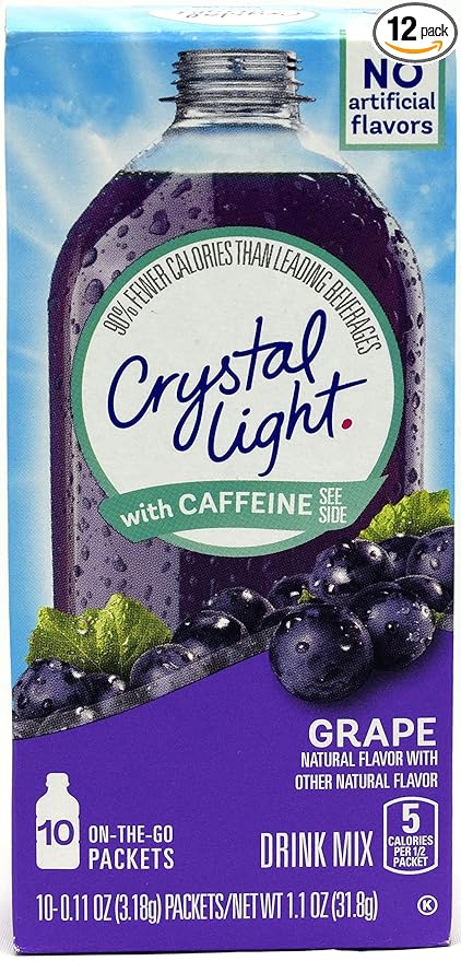 Crystal Light Crystal Light On The Go Energy Grape 10 CT (Pack of 12)