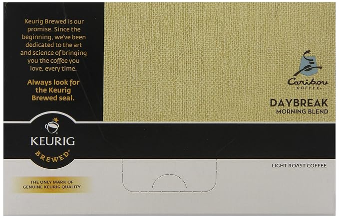 Caribou Coffee Daybreak Morning Blend K-Cups For Keurig K-Cup Brewers 12-Coun
