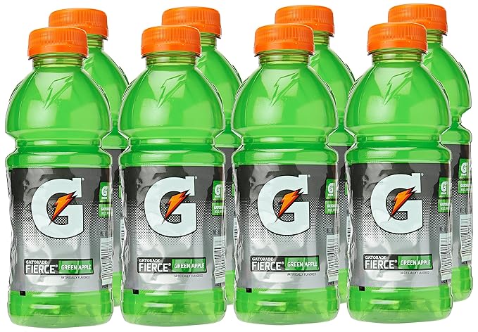 Gatorade Thirst Quencher Fierce Green Apple 20 Fl Oz Pack of 8