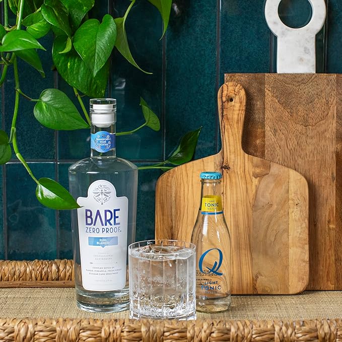 Bare Zero Proof® Rum Blanco Non-Alcoholic Spirit Alternative – Mango • Pineapple • Sugarcane (750 mL) | Ideal for Craft Zero Proof Cocktails | Pina Coladas | Daiquiris