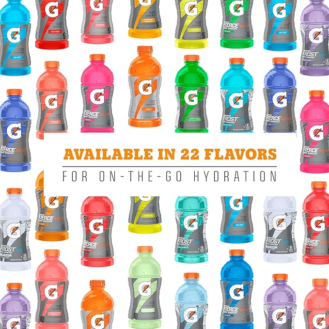 Gatorade Thirst Quencher Cool Blue 12 Ounce Bottles (Pack of 24)