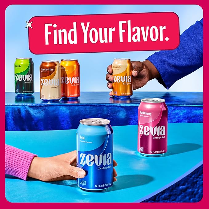 Zevia Zero Calorie Soda Dr. Zevia 12 Ounce Cans (Pack of 20)
