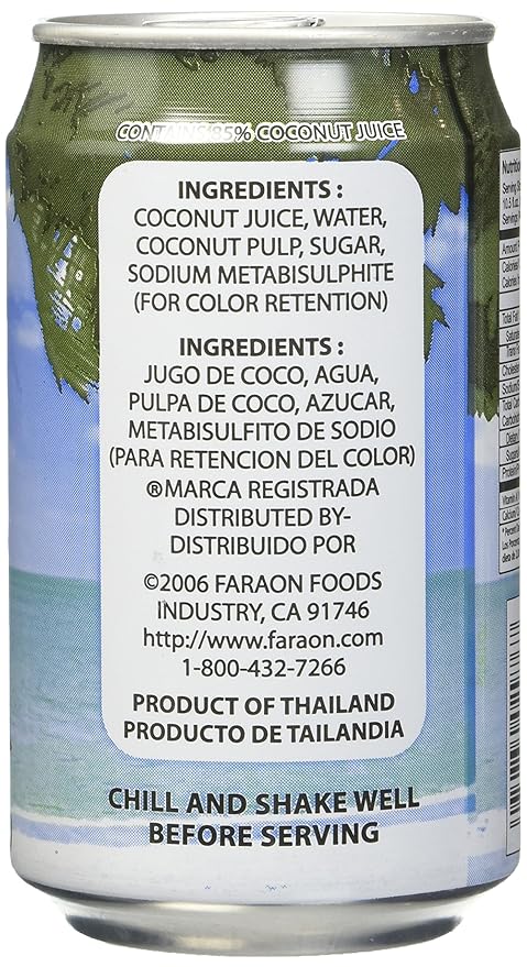 FARAON Coconut Juice 10.5 Ounce (Pack of 24)