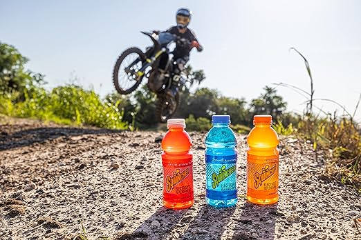 Sqwincher Activity Drink Bottles | Orange Flavored | Low Calorie | Low Sodium | Ready-To-Drink| Electrolyte Replenishment Hydration Drink | 20 oz (Case of 24)