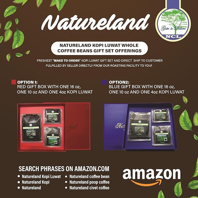 Gate to Nature Wild Civet Arabica Beans Dark Roast 10oz Freshly Made Gourmet Kopi Luwak Coffee Gifts (Gold Label) Luxury Kopi Luwak Coffee Beans Sourced from the best regions of Vietnam Ethically pr