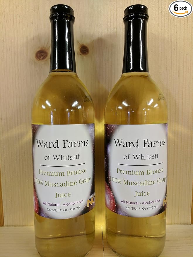 Premium Bronze 100% Muscadine Juice - 6 Pack