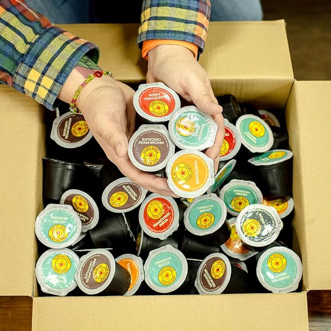 New Mexico Piñon Naturally Flavored Coffee K Cups Variety Pack - Medium &amp Dark Roast 100% Arabica K-Cup Capsules - Recyclable Single Serve Coffee Pods - 96 Count