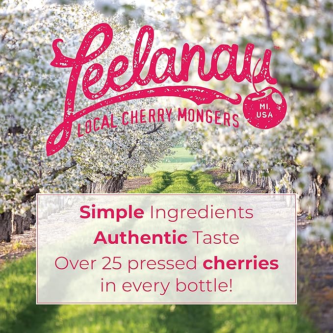 Leelanau Cherry Half &amp Half (Lemonade &amp Iced Tea) 16 fl oz (Pack of 12)192.0 Fl Oz