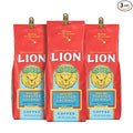Lion Coffee 3-Pack Toasted Coconut Flavored Light Roast Ground Coffee A Taste of Aloha - 10 Ounce Bags (Pack of Three)