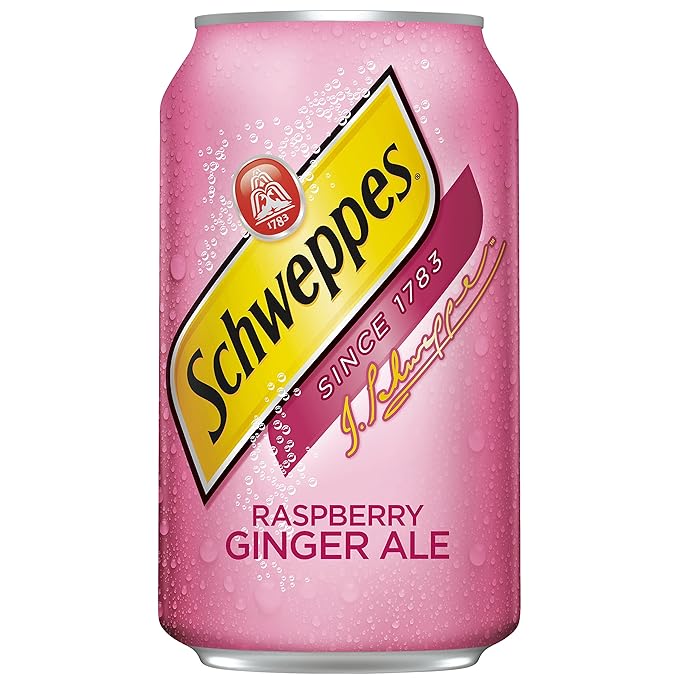 Schweppes Raspberry Ginger Ale - 12 oz cans - 12pk