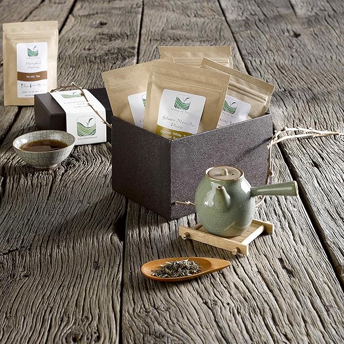 Tea Lovers Gift Basket Connoisseurs - Luxury Loose Leaf Tea Variety Pack - Specialty Teas Gift Box - Luxury Assortment of Tea Samplers - Samples Loose Leaf Tea Gift Set Tea Sampler Gift Set