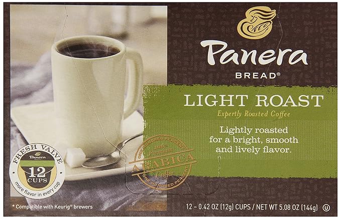 Panera Bread Coffee Light Roast 12 Count