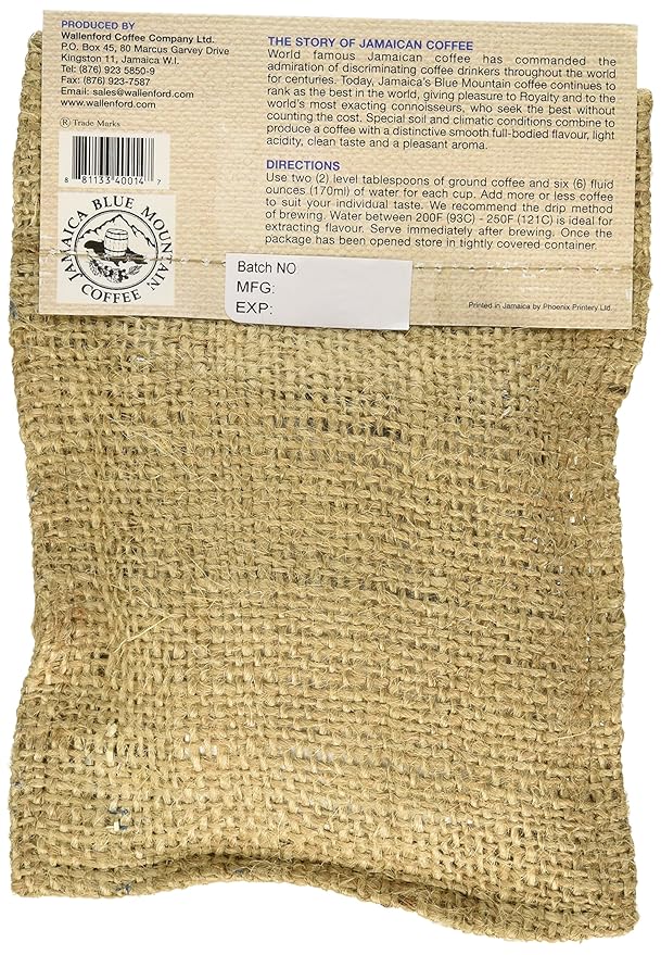 Roast and Ground 100% Jamaica Blue Mountain Coffee (2oz)