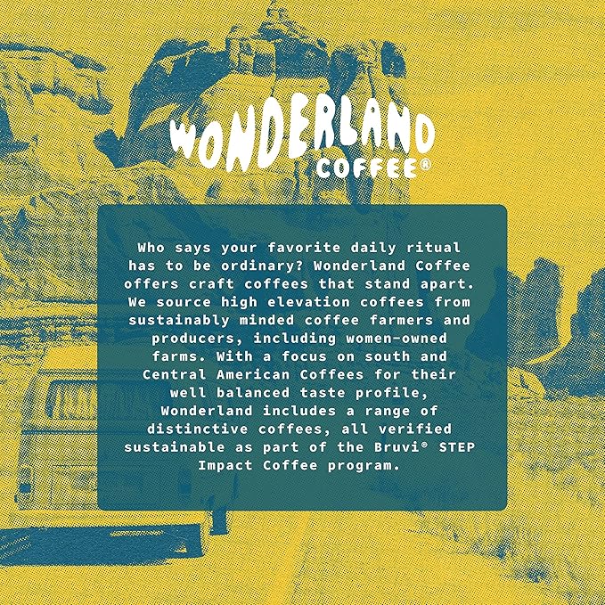 Wonderland Coffee | Euphoria Espresso B-Pods | Only Compatible with Bruvi Single-Serve Coffee Brewer | Includes 60 Pods